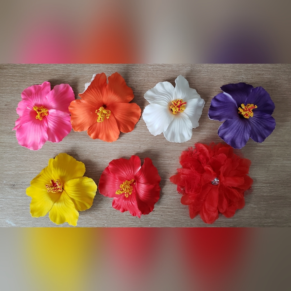 🌸 🌸 7pc Floral Claw Clip Set | Cute Y2K Hair Accessories for Women & Girls